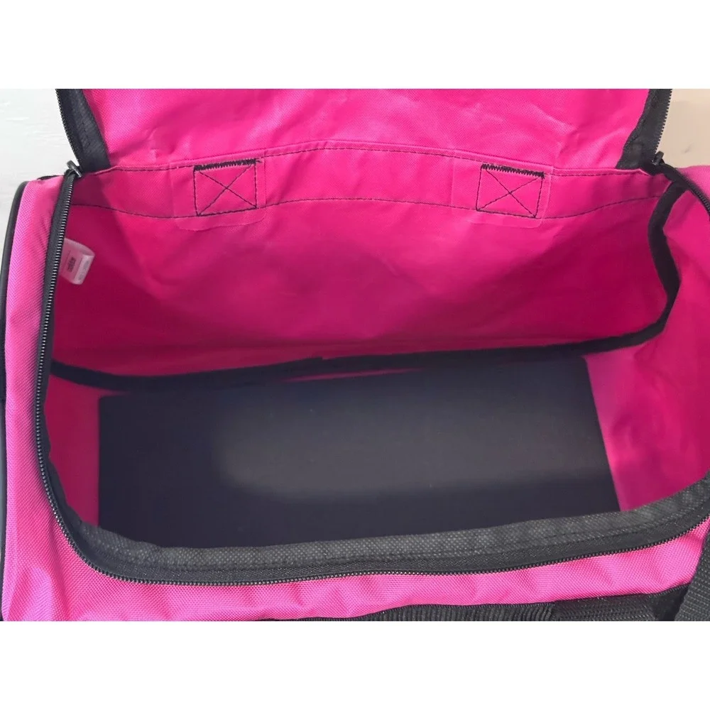 Adidas Diablo‎ Small Duffel Bag Intense Pink Black Gym Sports Travel Carry On